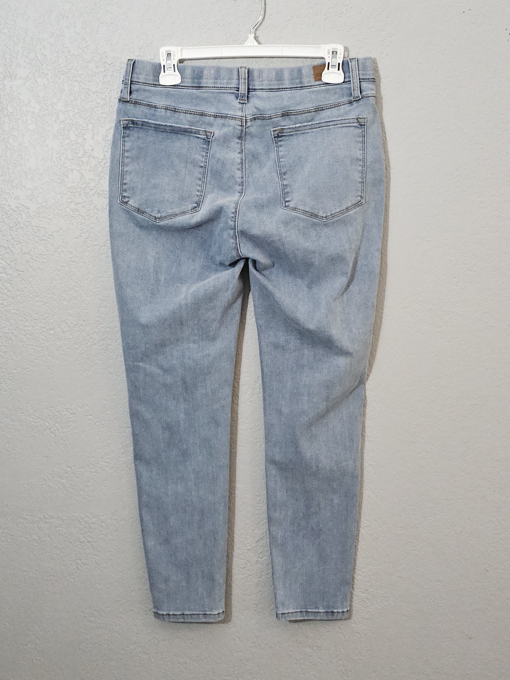 Judy Blue Mid Rise Skinny Fit Pull On Jeans Womens 13/31 Light Wash Stretch - Picture 6 of 10